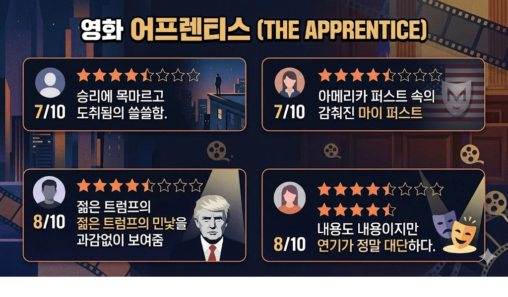 트럼프를 만든 로이 콘 영화 어프렌티스 결말 & 줄거리 관람평 영화 어프렌티스 평점 & 한줄평 모음
