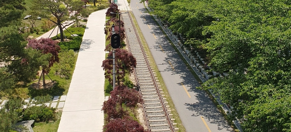 마이유스 촬영장소 포항 철길숲 