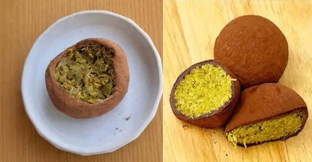 팽이버섯 두쫀쿠 팽쫀쿠 왜 맛있지 (강릉 두바이 쫀득 쿠키 맛집 파인파인 카페) 왼쪽이 팽쫀쿠 오른쪽이 두쫀쿠