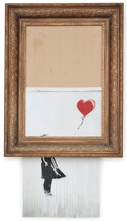 그림 8만원에 팔던 로빈 거닝엄 뱅크시 얼굴 정체 공개 (뱅크시 프로필 수상 필모그래피 작품활동 로빈 거닝햄) 뱅크시 풍선과 소녀 파쇄